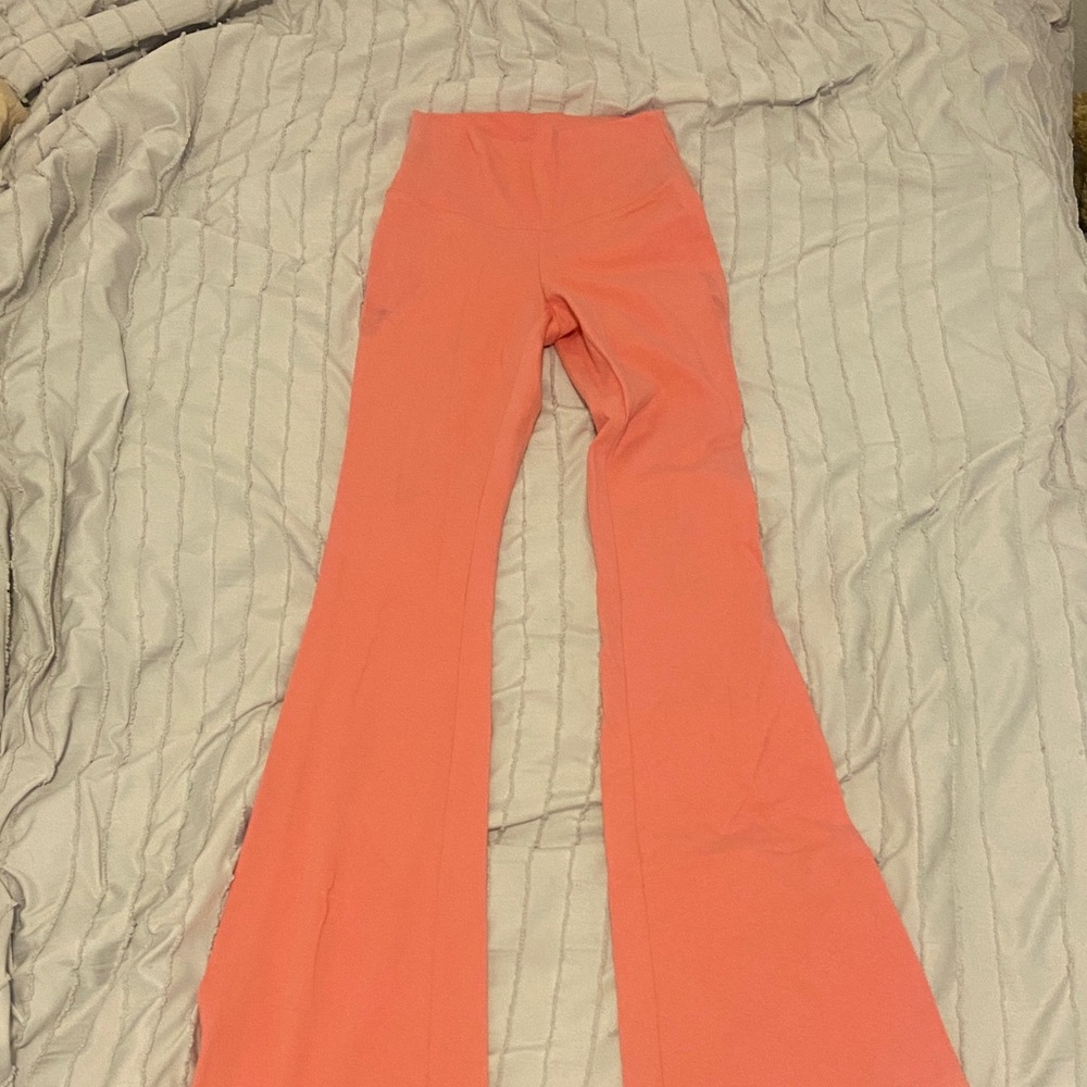 Coral Flare Leggings
